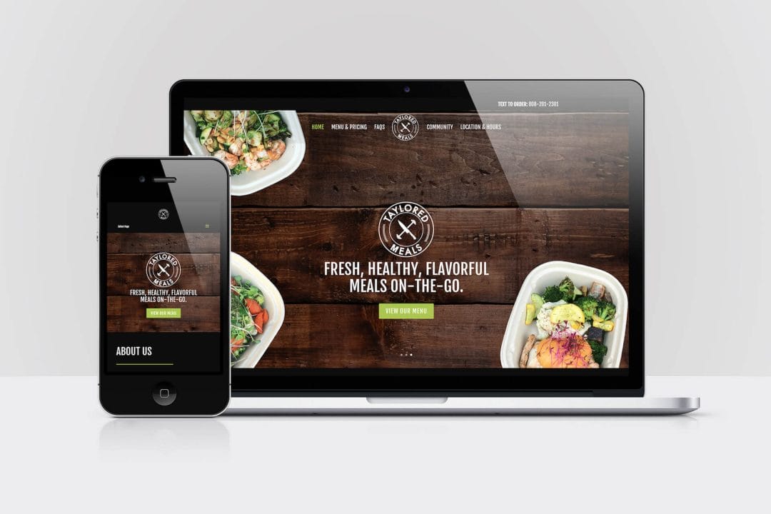 Taylored Meals — Responsive Website