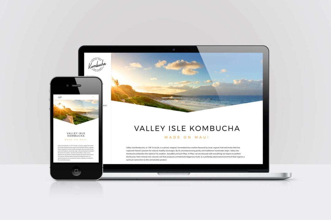 Valley Isle Kombucha — Responsive Website Design (2019)