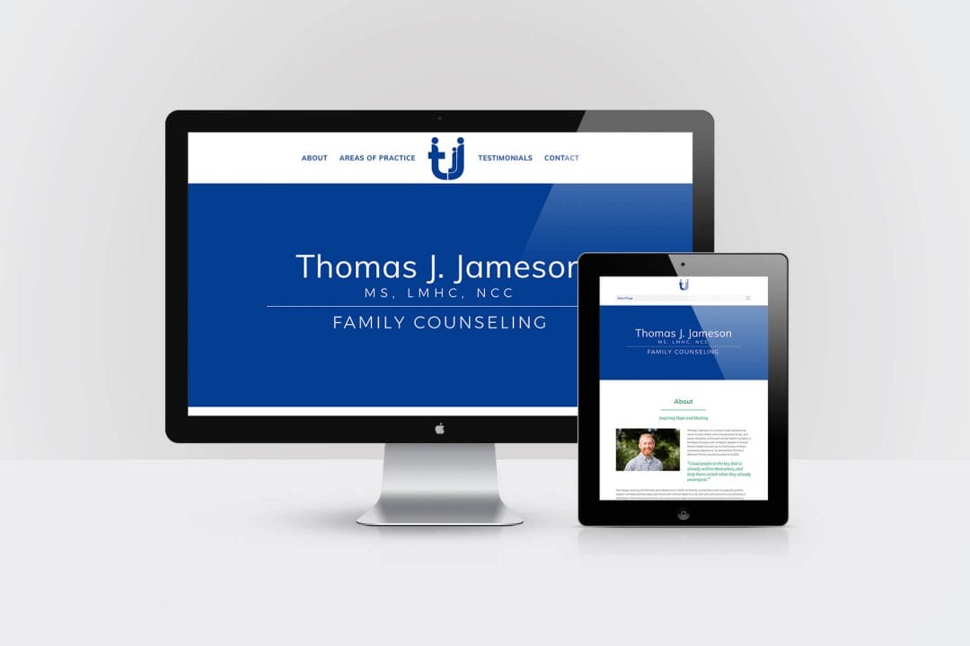Thomas J Jameson Family Counseling — Responsive Website Design