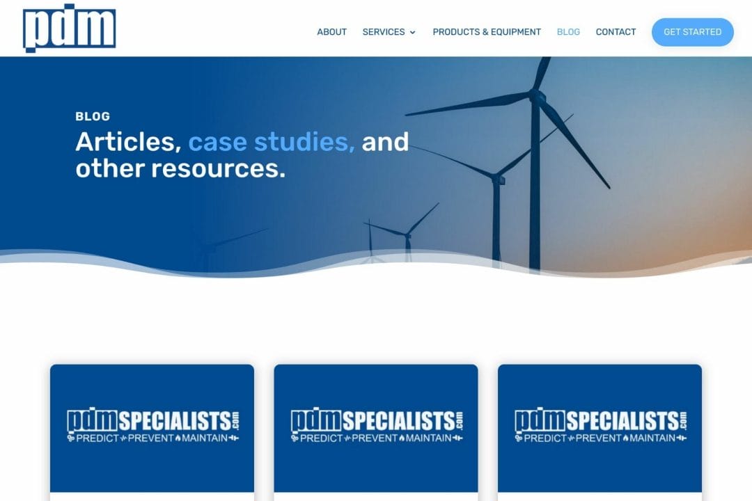 Blog page for PdM Specialists